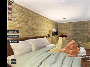 Intense Roblox game features hardcore fucking with big tits bunny character