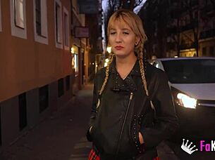 Beautiful young woman ditches older guy for peer with big cock in outdoor quickie