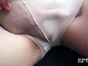 Intense Japanese big tits creampie action in street pickup scene