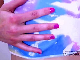 Whoa, check out this shy purple-haired model getting pounded hard on the sofa during her wild audition 😏