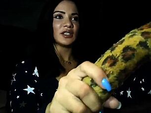 Sexy Brazilian milf flashes big tits and pussy during car casting interview