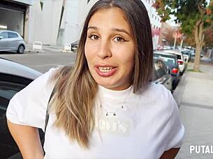 putalocura - young spanish woman with huge ass zivanka gets picked up on street by torbe