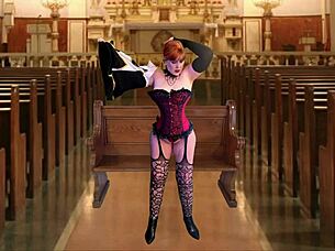 mature slut nun explores her desires with toys leading to an intense orgasm