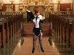 mature slut nun explores her desires with toys leading to an intense orgasm