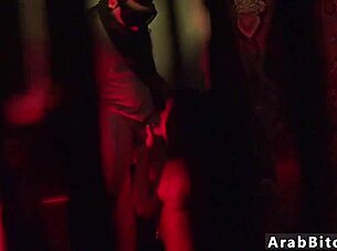 Oh wow, this tight arab teen in uniform is getting hardcore blowjob action going on!