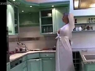 What Happens on a Date with a Smoking Blonde Mature