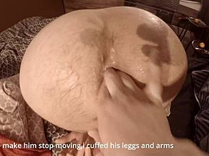 Fucked hard with homemade strapon in bdsm fetish session