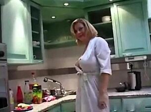 What Happens on a Date with a Smoking Blonde Mature