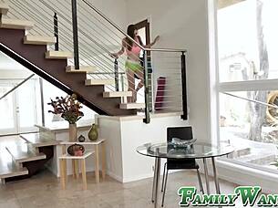 angel ryder gets caught using dildo in shower by stepbro but what happens next