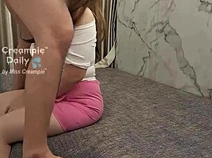 Emotional Chubby Asian Wife's Intense Creampie Desire