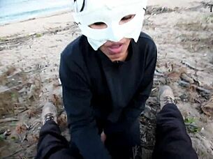 Summer Nears With Eager Beach Anal Creampie Desires Building Up