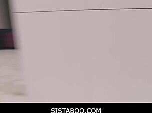 Petite babe gets orgasm from cum in taboo pov handjob hardcore action with young teen