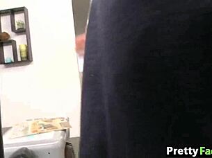 two amateur teens, a blonde and a latina named ranie mae, end up getting facials in this wild scene