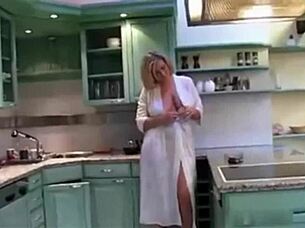 What Happens on a Date with a Smoking Blonde Mature