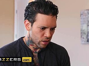 demi sutra and kira noir share a strapon in wild ebony threesome action