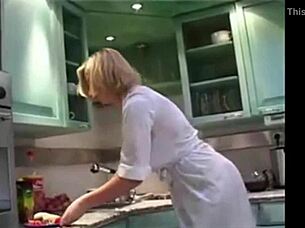 What Happens on a Date with a Smoking Blonde Mature