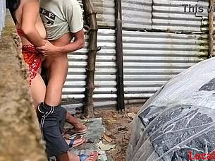 local desi village girl enjoys hardcore outdoor sex in ranch setting