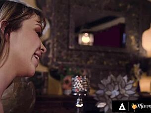 Oh Wow Aroused Petite 18+ Brunette Craves Her Hot Milf After An Amazing Night Partying!