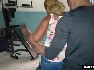 gym instructor gets seduced by big ass mature client for intense bbc pussy fucking action