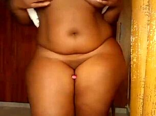 I'm this ebony babe with a massive ass and I just can't stop squirting everywhere from the intense pleasure