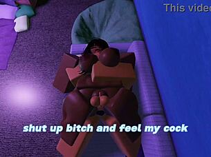 my ebony partner calls demanding rough anal punishment with a massive black cock