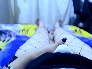 Latina trans babe gets horny sending mistaken video of undressing and touching in pov with tiny dick asmr