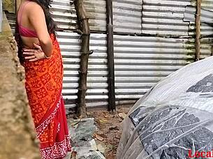 local desi village girl enjoys hardcore outdoor sex in ranch setting