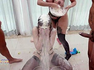 2025 P-0LYMPICS: Brazil Vs Belgium RD1 With Intense Piss Drinking And Puk3!