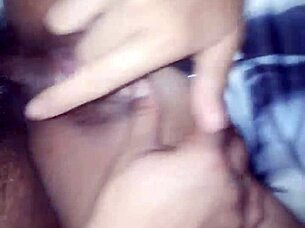 A Mexican Latina woman engages in intimate encounters with thong aside and dress on