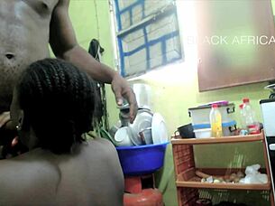 Hot Blowjob in Home Kitchen with Teasing Foreplay and Striptease Action Full Video on Sheer or Red