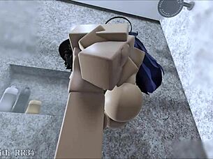 punishing yuuka for uninvited visit leads to intense blowjob and fingering session