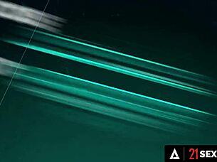 The hot cougar dives into kinky bdsm pleasures, licking and fisting her lover until a wild facial cumshot.