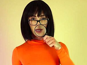 Emotional Try-On Of Sexy Cosplay Outfits Like Wonder Woman And Velma