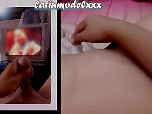 Hot girl casually learns to MAKE a homemade sex toy and masturbates for boyfriend on videocall in part 1