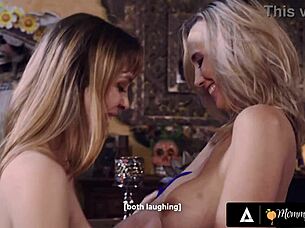 Oh Wow Aroused Petite 18+ Brunette Craves Her Hot Milf After An Amazing Night Partying!