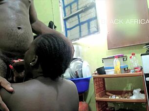 Hot Blowjob in Home Kitchen with Teasing Foreplay and Striptease Action Full Video on Sheer or Red