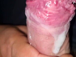 Intense strong cumshot asmr with moans dirty talk huge cock close up sexy guy nude with t-shirt only