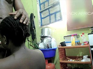 Hot Blowjob in Home Kitchen with Teasing Foreplay and Striptease Action Full Video on Sheer or Red