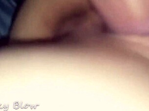 Damn, that pierced cock diving deep into my wet slutty pussy up close!