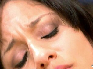 Curious natural tits Latina bitch Liv Aguilera picks up big dick boy for rough no condom casting fuck