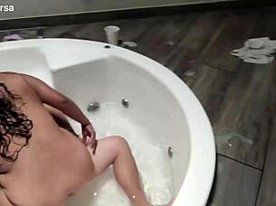 I get a preview of her getting fucked by her boss in the jacuzzi