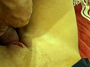 Amateur wife becomes a cum dumpster for the neighbor in this homemade webcam session with creampie