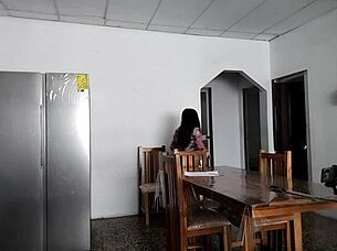 Hot Woman Spreads Legs to Show Ass