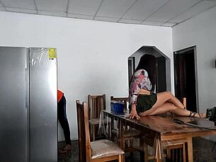 Hot Woman Spreads Legs to Show Ass