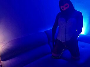 hey, this sexy milf waitress gets fucked for cash in a hidden room while the bar party's going on