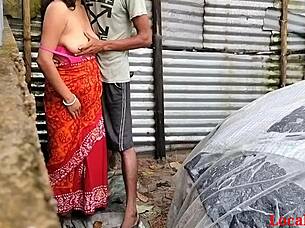 local desi village girl enjoys hardcore outdoor sex in ranch setting