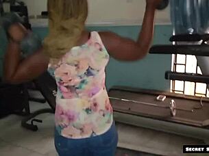 gym instructor gets seduced by big ass mature client for intense bbc pussy fucking action