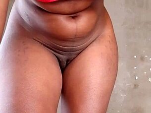 African beauty gets fucked hard in intense action, creaming wildly with every deep thrust until she cums