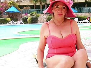 I uh, love busty cougar granny compilations with big tits.