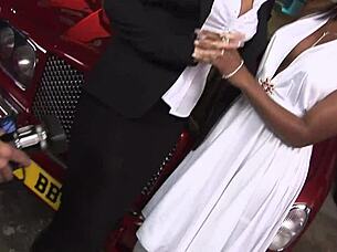 elle brook and jasmine webb ride in hot interracial threesome with old man licking pussy 😈